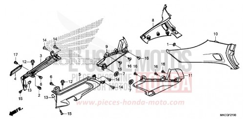 COUVERCLE LATERAL GL1800DAL de 2020